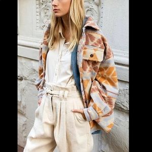 Free People Jacquard Ruby Jacket - Sedona Combo